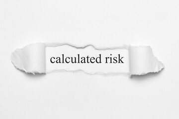 calculated risk	