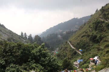 view from the top of the mountain dharamshala himachal pradesh