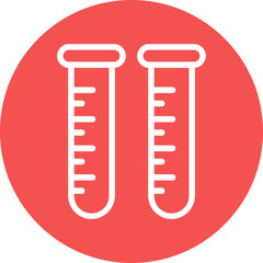 Test Tubes Icon Style