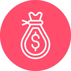Money Bag Icon Style