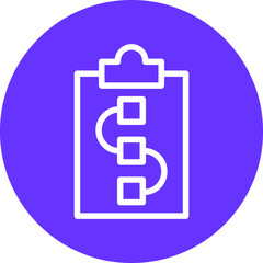 Obraz premium Project Scheme Icon Style