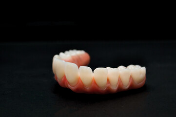 Fototapeta na wymiar Upper part of a denture