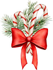 Christmas watercolor decorative composition - 536326191