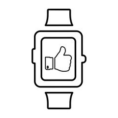 Like smart watch icon