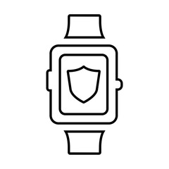 Protection smart watch icon