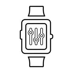 Control panel smart watch icon