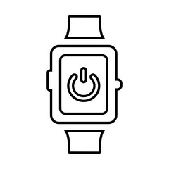 Smart watch power switch icon