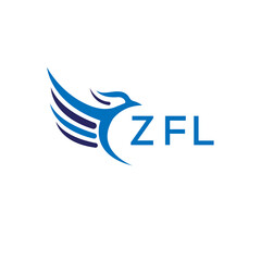 ZFL technology letter logo on white background.ZFL letter logo icon design for business and company. ZFL letter initial vector logo design.
