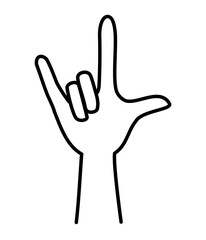 手話で愛しているのイラスト素材