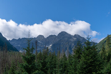 Berglandschaft um das Meerauge in der Hohen Tatra in Polen