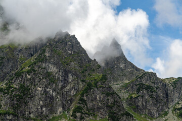 Fototapeta na wymiar Berglandschaft um das Meerauge in der Hohen Tatra in Polen