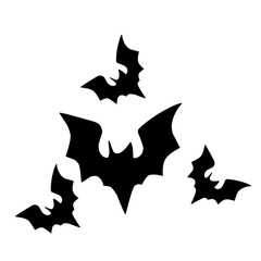 bat halloween icon swarm