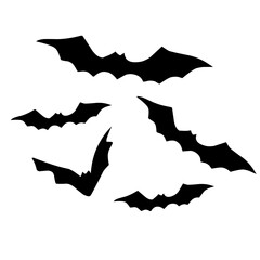 bat halloween icon swarm