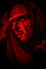 frightened medieval monster