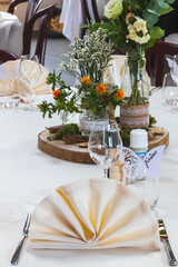 Table et décoration de mariage