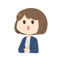 女性　イラスト	