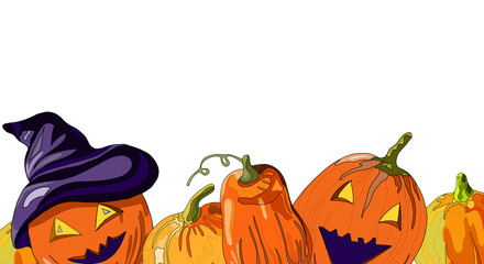 pumpkin lantern for halloween background