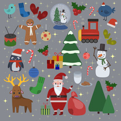 vector illustration on the theme of Christmas