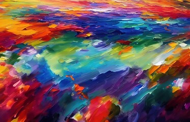 Fototapeta na wymiar Multicolored splashes of paint, abstraction, illustration.
