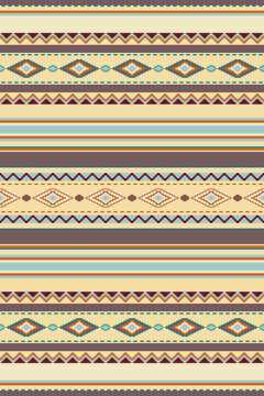 Ethnic geometric pattern. Mexican tribal ornament. South West design. Vector seamless pattern.