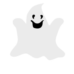 white ghost illustration
