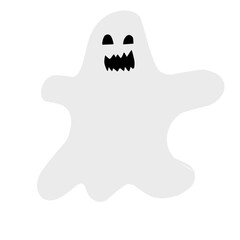 white ghost illustration