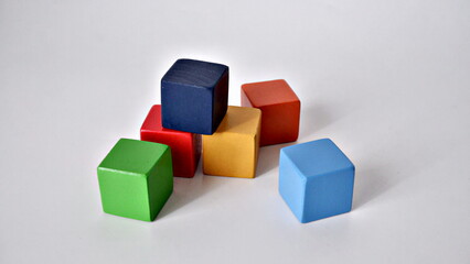 wooden toy blocks colorful 