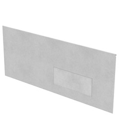 3d rendering illustration of a windowed envelope