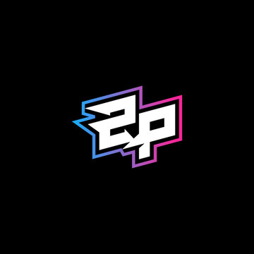 ZP initial logo esport or gaming concept design