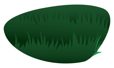Green sign with grass inside of it in gradient effect, Vector illustration