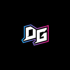 DG initial logo esport or gaming concept design © rudi