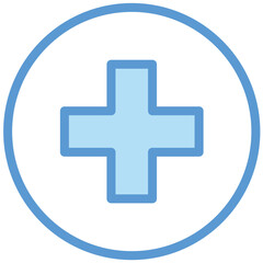 first, first aid, healthcare, hospital, medical, navigation, sign, icon, line, stroke
