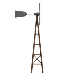 3d rendering illustration of a windmill