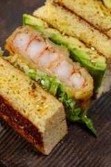 Tempura shrimp sandwich
