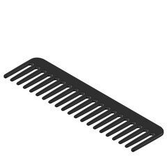 3d rendering illustration of a wide tooth comb