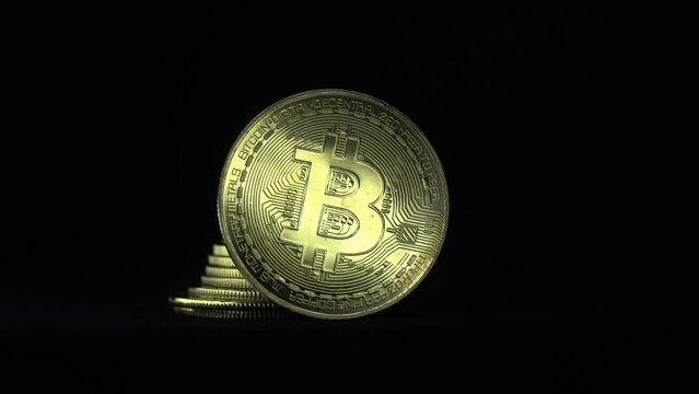 bitcoin with black back ground