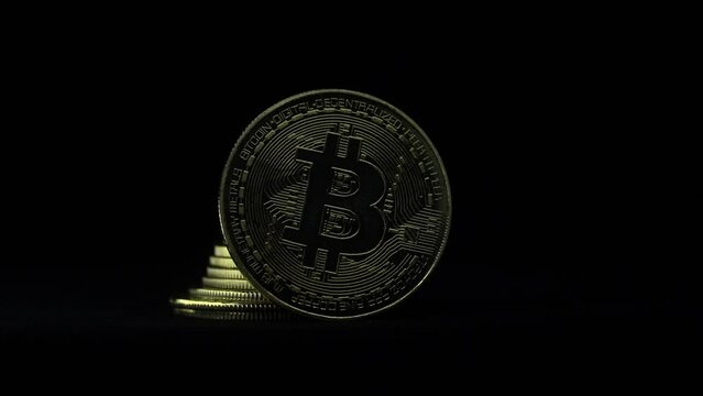 bitcoin with black back ground