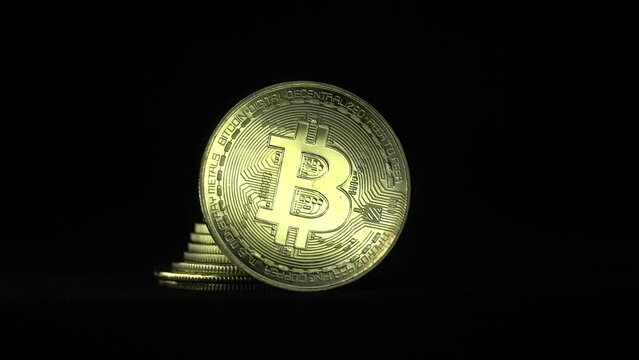 bitcoin with black back ground