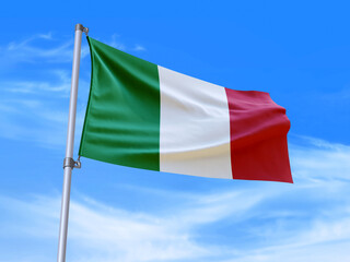 Italy flag waving in the wind
