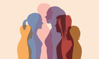 Teamwork and cooperation between diverse business people. Multiethnic and multicultural friendship. International and multicultural friendship.