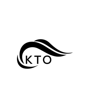 KTO letter logo. KTO blue image on white background. KTO Monogram logo design for entrepreneur and business. KTO best icon.
