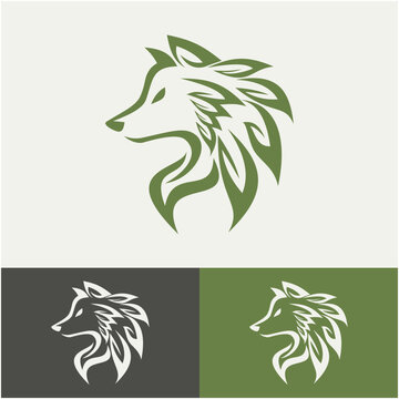 eco wolf illustration