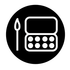 PAINTS, WATERCOLOR icon