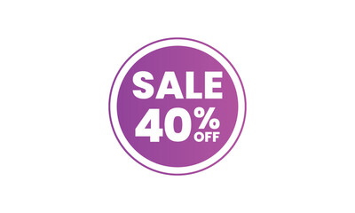 discount, 40%, discount stamp, label, Discount offer tag, Special offer discount label, 40 percent