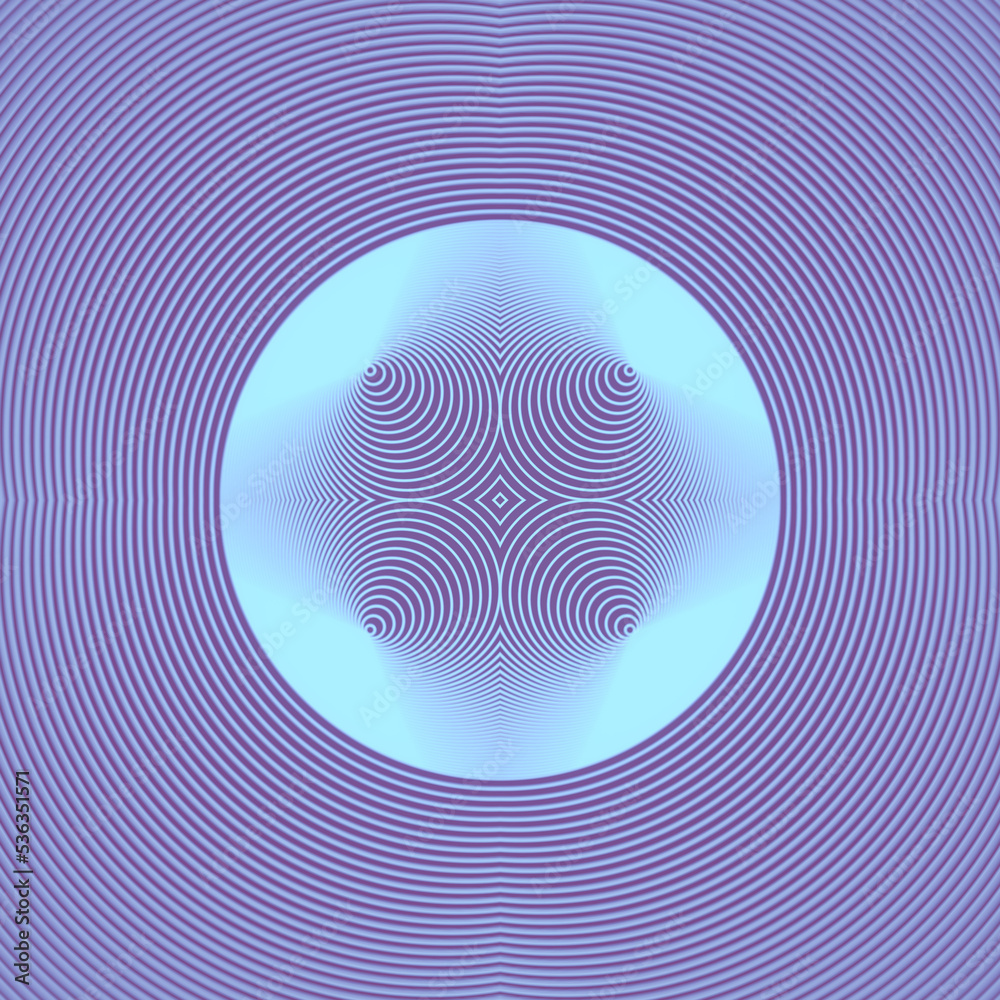 Poster simple geometric pattern of blue colored lines. 3d rendering advertising. digital illustration backg