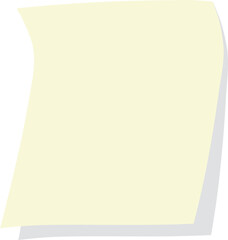 Colored post it note paper, rounded edges, sticky notes for reminders.