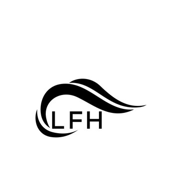 LFH letter logo. LFH blue image on white background. LFH Monogram logo design for entrepreneur and business. LFH best icon.
