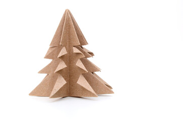 A holiday; paper christmas tree