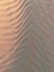 High angle of a patterns on dunes