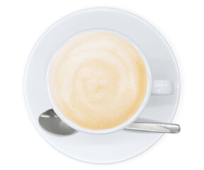 カフェオレ 飲み物 イラスト リアル ホット 俯瞰